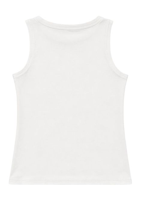 Top bambina bianco/lilla in cotone Patrizia Pepe | 7M0813BIANCO/LILLA